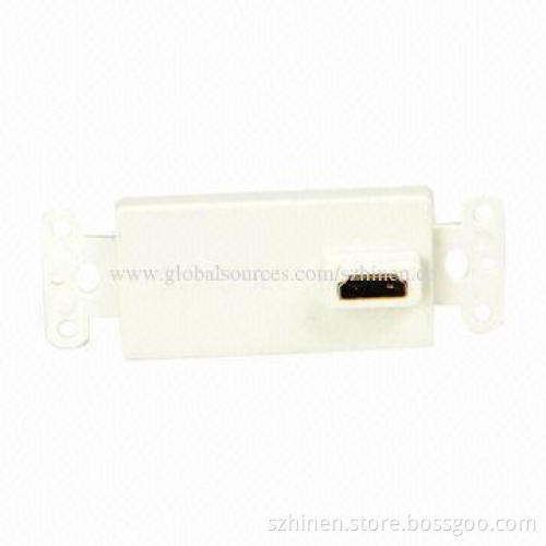 HDMI Wall Plate (1 Port) HDMI Splitter with Up to 1,080 Pixels Resolution
